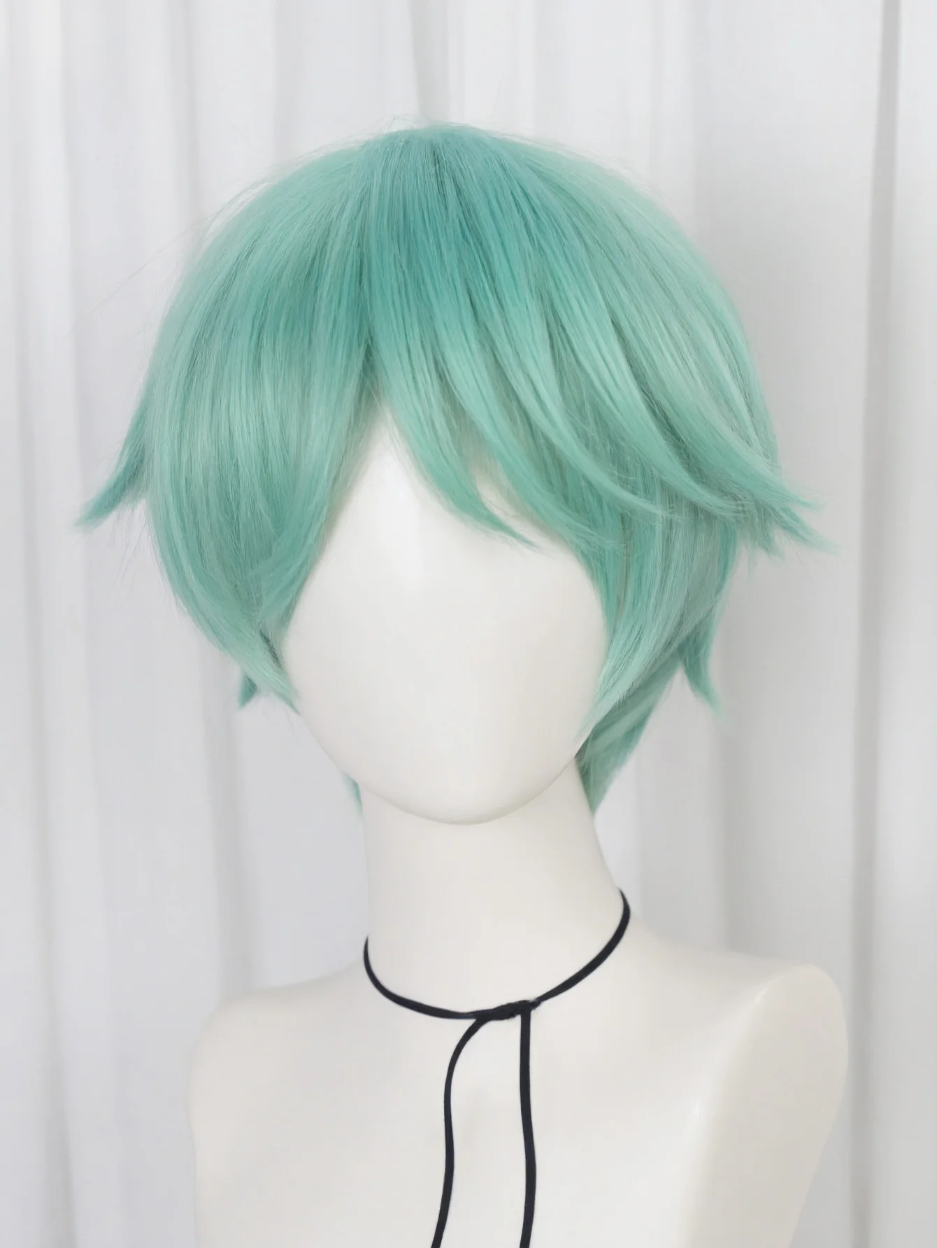 Parrucca verde chiaro Parrucca corta diritta Bob verde menta Film di cartoni animati Costume cosplay di Halloween Parrucche Animie