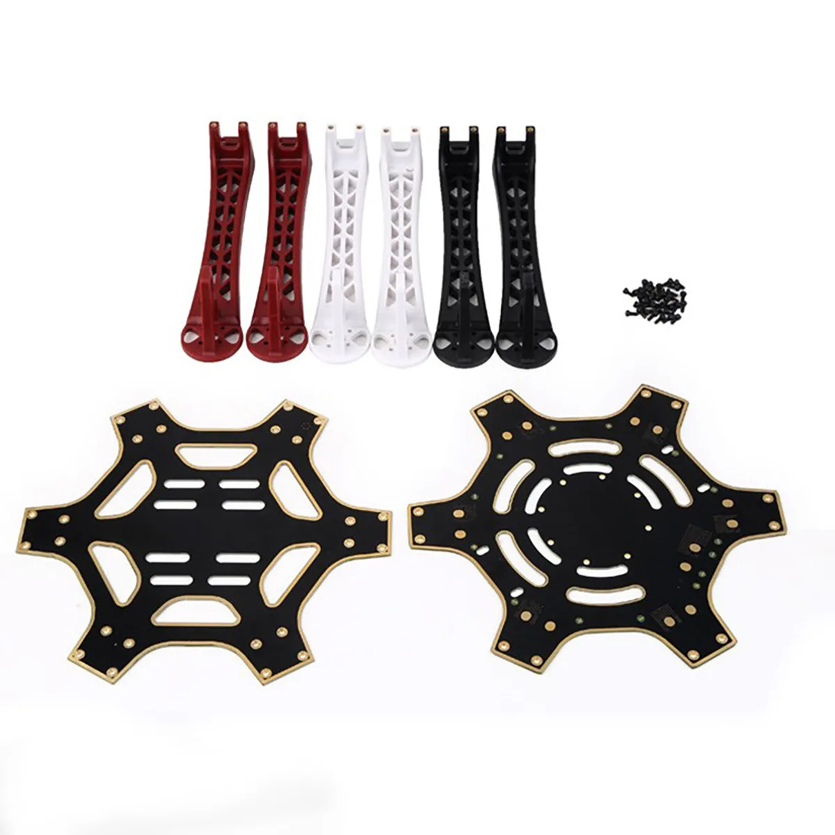 Model Aircraft Hexagon F550 Rack 6-Axis Hexagon Multi-Axis DIY Kit, Immersion Gold Welding Edition