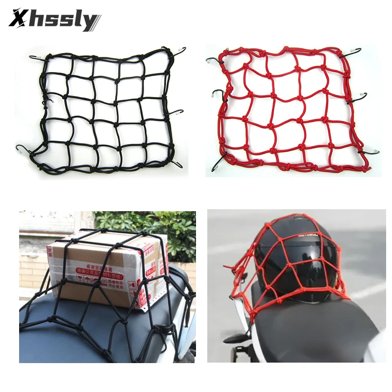 

Motorcycle Helmet Luggage Net Motorbike Cargo Storage Mesh For SUZUKI Gsxr 750 Gladius Gsx250R Bandit 650 Sv 650S Skywave 400