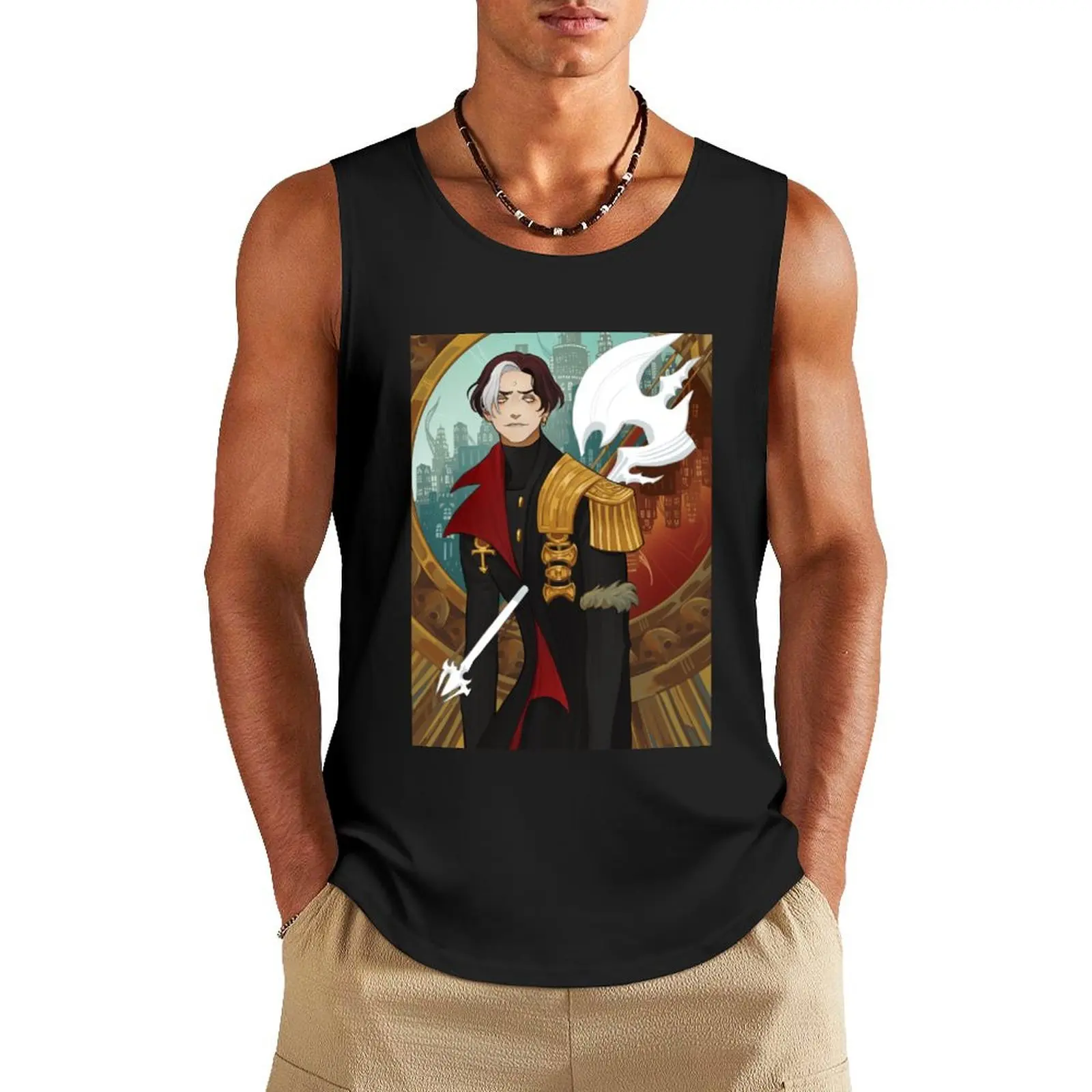 Camiseta sin mangas Axe, ropa de culturismo para hombre, ropa deportiva, ropa de gimnasio para hombre, camisa sin mangas para hombre