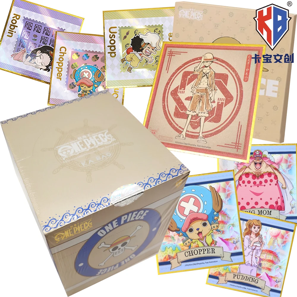 New Kabao Original One Piece Collection Cards Monkey D. Luffy Hot Blooded Adventure Character Anime Color Paper Cards Fans Gifts