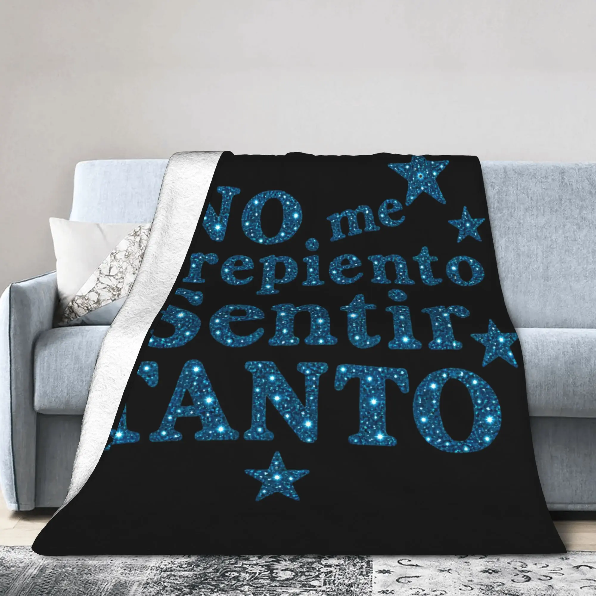 No Me Arrepiento De Sentir Tanto Karols G NMADST  Merch Blanket Soft Coral Fleece Plush  Throw Blankets Cozy Quilt