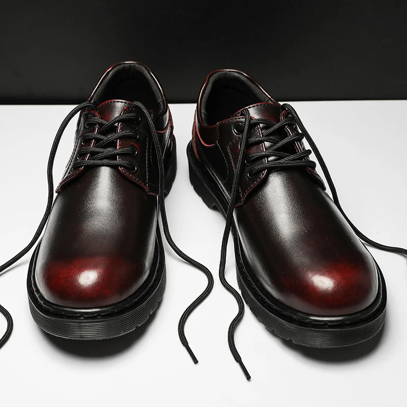 

Spring Autumn Men's Business Dress Shoes Black Casual Simple Comfortable Anti Slip Wear Resistant Round Head Men's Shoes