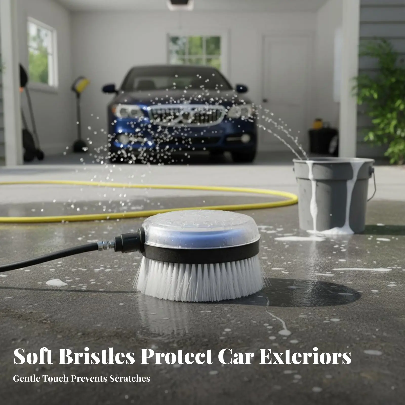 

Вращающаяся щетка для мойки автомобилей с быстрым подключением, насадка для мойки под давлением, не требует электричества, не царапает поверхность