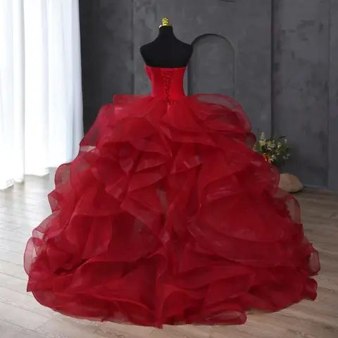 8 best sales röd klänning bröllop - №8