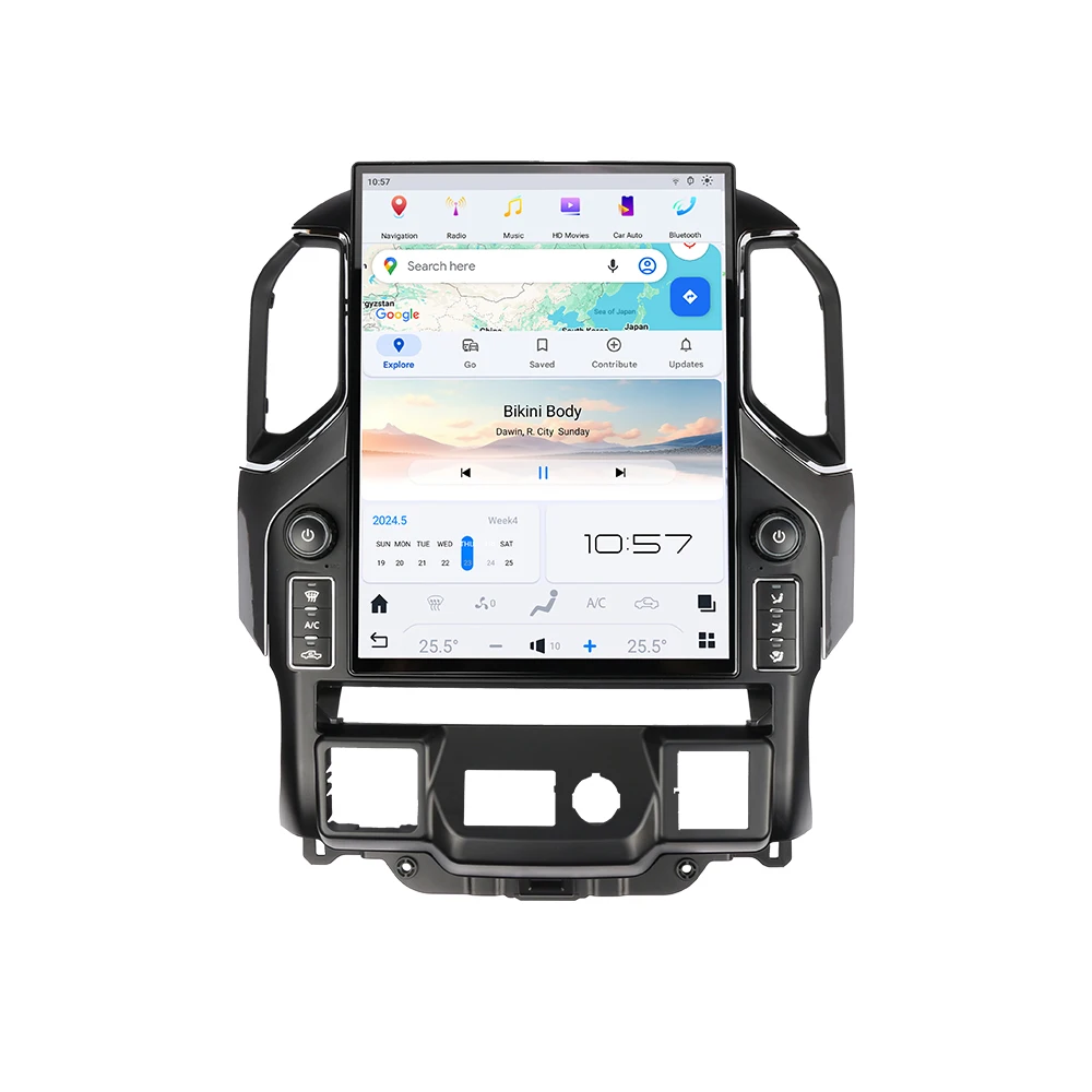 15.6Inch Vertical Screen Car Radio GPS Multimedia Player Auto Stereo For Silverado GMC Sierra 2019-2023 Vertical style Heatunit