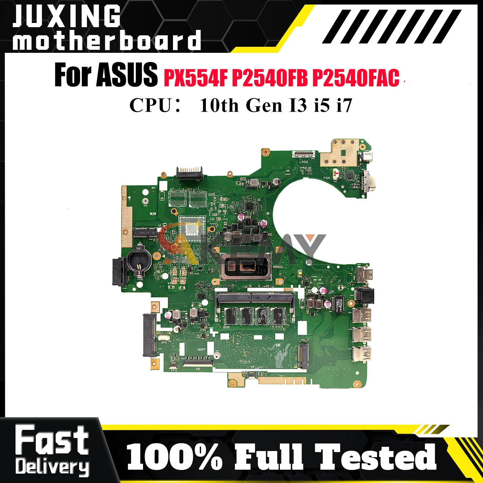 

P2540FA Материнская плата для ноутбука ASUS ProArt P2540F P2540FB P2540FAC P2540FA PX554F Материнская плата с 10-го поколения I3 i5 i7 tests OK stk