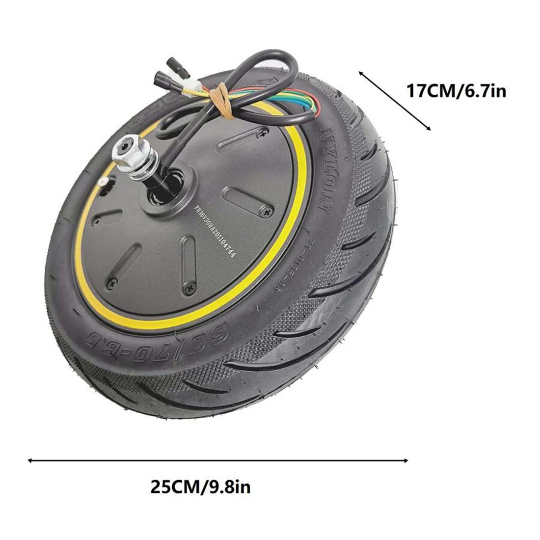 60/70-6.5 Motor Electric Scooter 36V 500W Engine Wheel for Ninebot Max G30 Scooter Rear Driving Wheel Tire Motor Parts