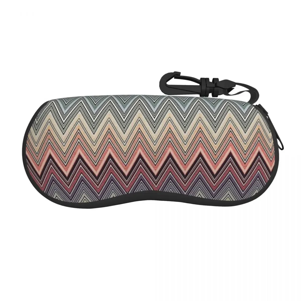 Pastel Home Zig Zag Eyeglass Glasses Case Women Men Soft Camouflage Bohemian Sunglasses Protective Box