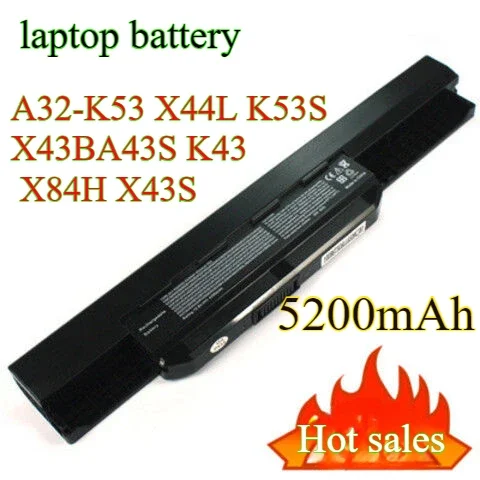 Compatible with ASUS A32-K53 X44L K53S X43BA43S K43 X84H X43S laptop batteries