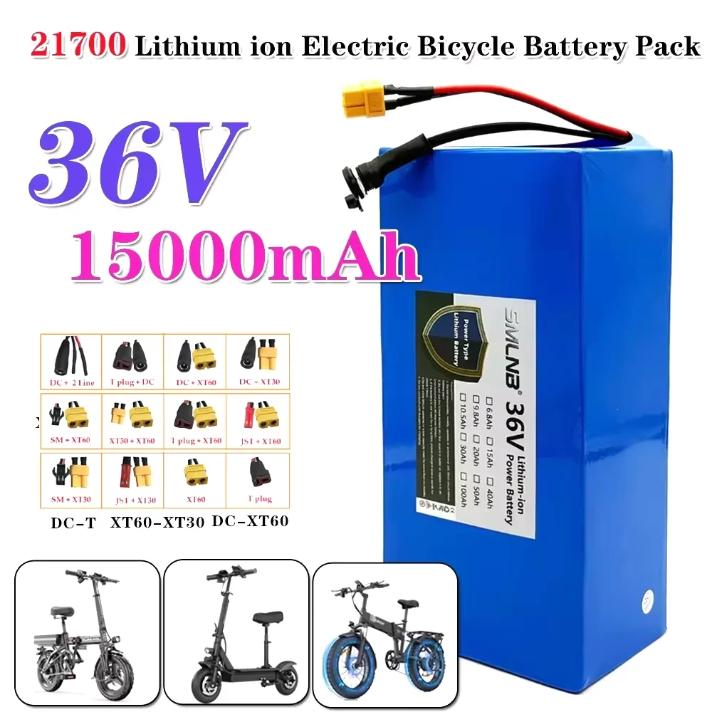 10S3P Electric Scooter 15000mAh 42v Lithium Battery 21700 battery pack 36V 15Ah Electric Bicycle Electric Bicycle Battery 36v