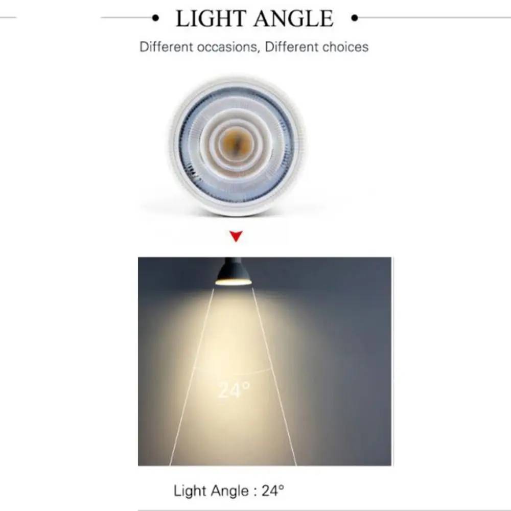Neue Kunststoff GU10 LED-Lampen COB LED 6W 220V Spot Glühbirne Universelle energiesparende integrierte Lichtdecke