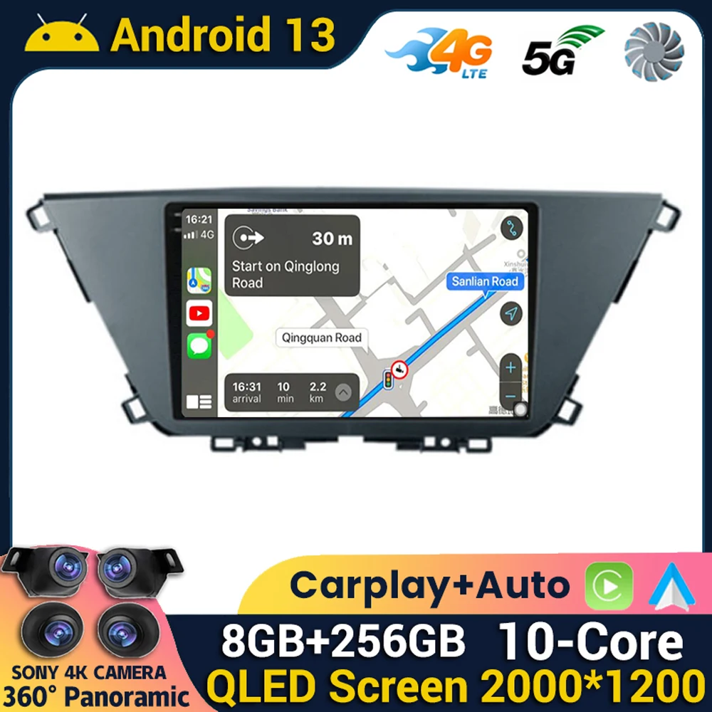 

Android 13 Wireless Carplay Auto For Kia Carens KY 4 IV 2022 2023 Car Radio Multimedia Player GPS Navigation BT Stereo WIFI+4G