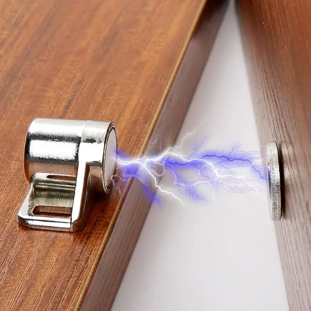 1-10Sets Magnetic Door Catch Magnets Cabinet Latches with Screws for Kitchen Closet Wardrobe Catches Door Closing Lock Latch