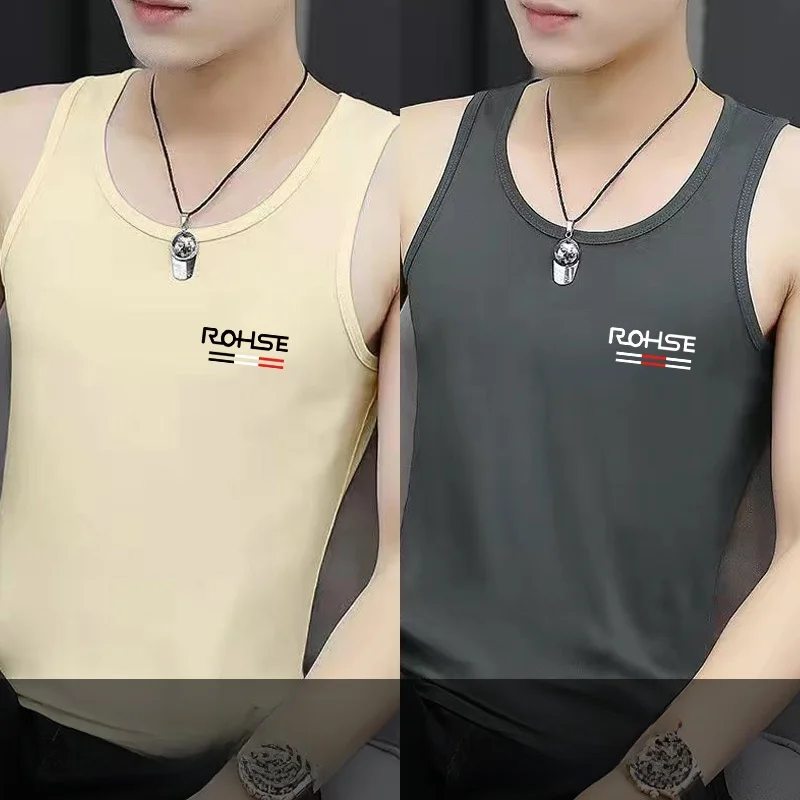 

Ледяной шелк, прохладный жилет, мужской летний жилет большого размера Sl, внутренняя одежда, спортивная футболка Svel Fitn, верхняя одежда