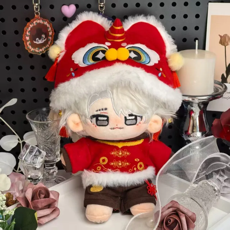 20cm Anime Classic Chinese New Year Monster Kawaii Cosplay DIY Doll Change Suit Hood Clothes Set Cartoon Dress Up Toy Fans Gift view 2