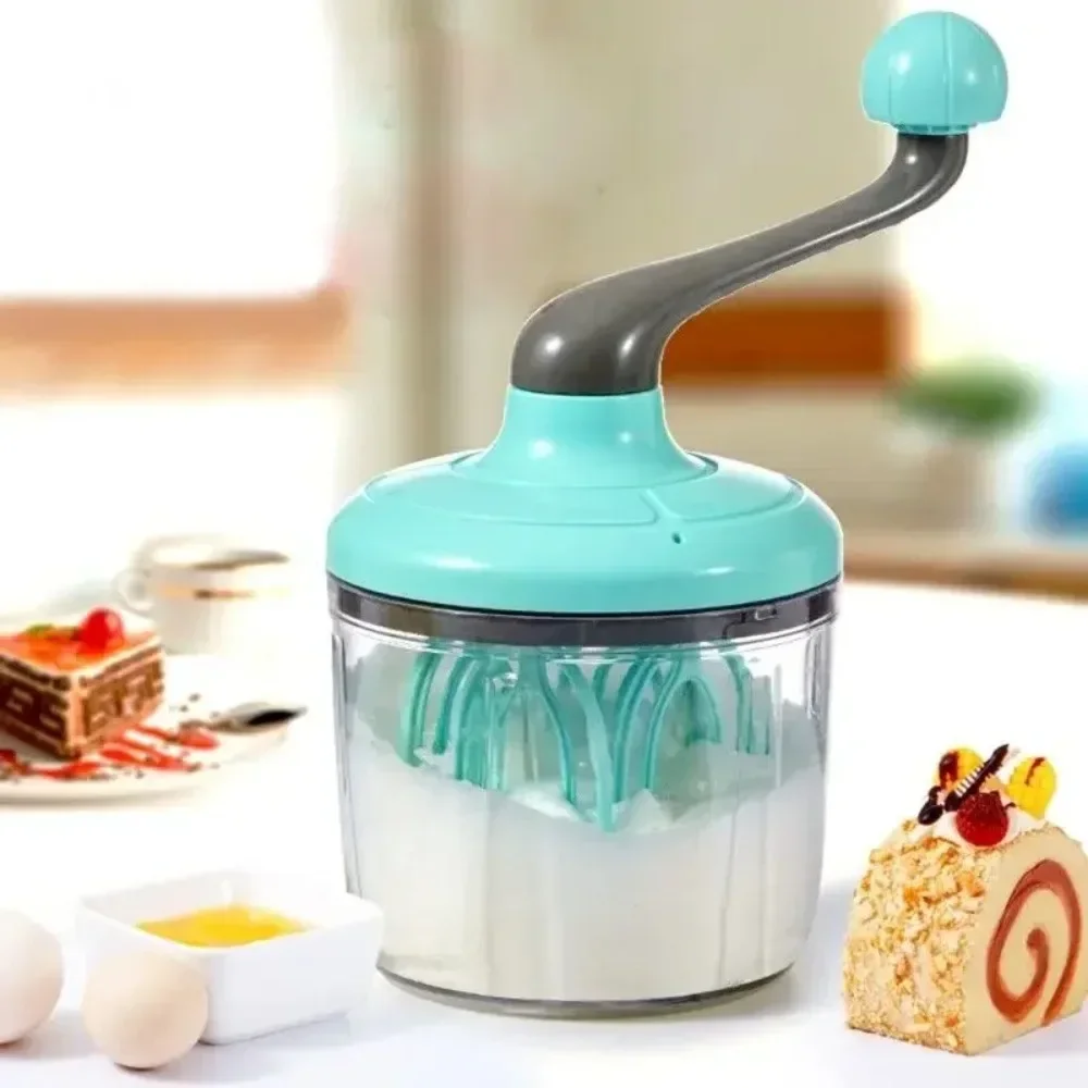 New Multifunctional Manual Whisk Semi-automatic Egg White Cream Cake Egg Hand Mixer Hand Crank Beater Household Kitchen Tools