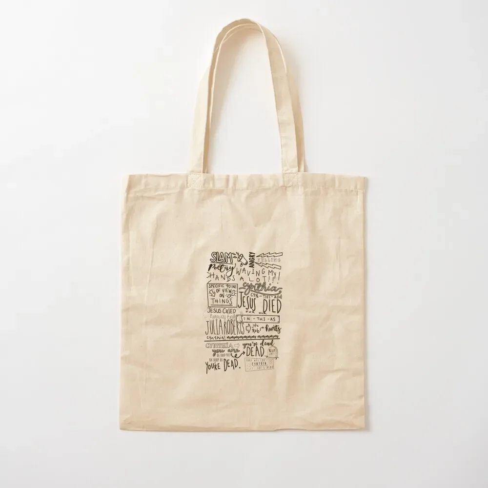 

SLAM. POETRY Tote Bag tote bag woman Big bag free delivery bags