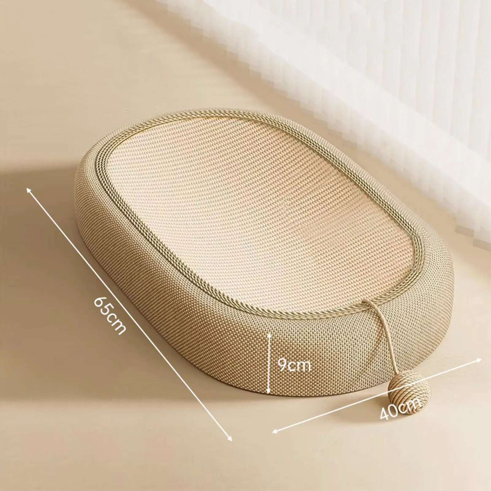 سرير خدش القطط مع كرة لعبة تفاعلية ، لعبة خدش السيزال ، أثاث الحيوانات الأليفة للقطط الصغيرة ، عيد الميلاد ، قطة صغيرة ، متوسطة ، كبيرة