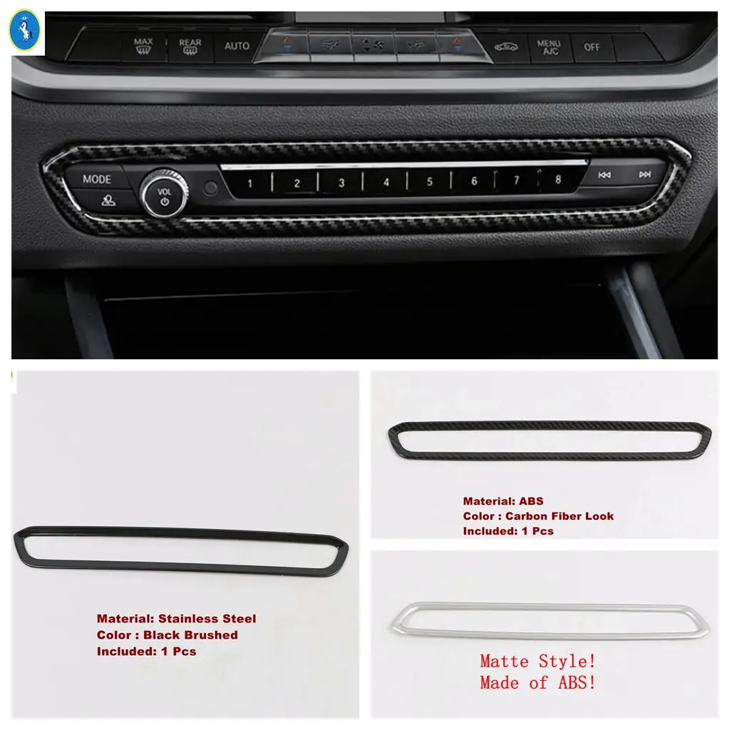 

ABS For BMW 3 Series G20 2019 - 2024 Car Central Console Middle Air Vent Cover Trim Decor Frame Interior Refit Kit Accessories