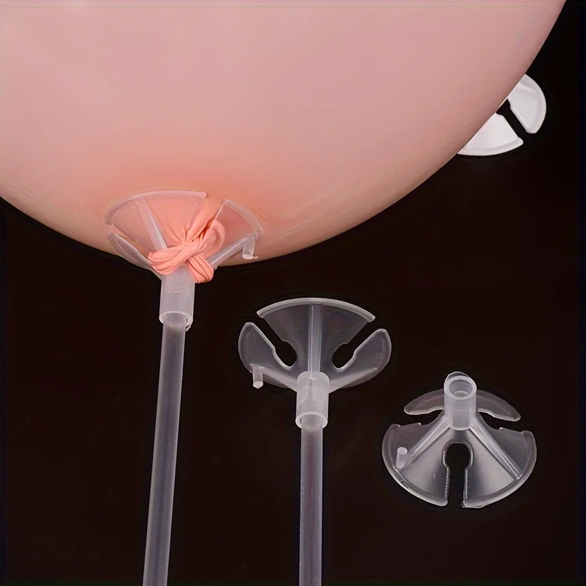 10pcs/pack  BOBO balloon sticks with cups clear big balloon holders without connector long for birthday party graduation