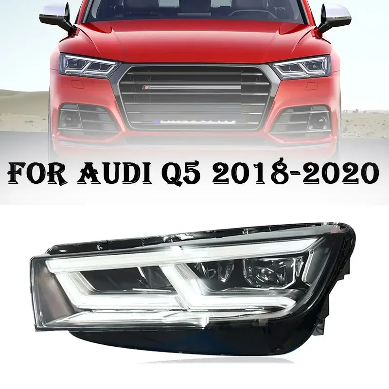 

Car Lights Headlights for Audi Q5 LED Headlight 2018-2020 Headlights Q5L DRL Turn Signal High Beam Angel Eye Projector Lens