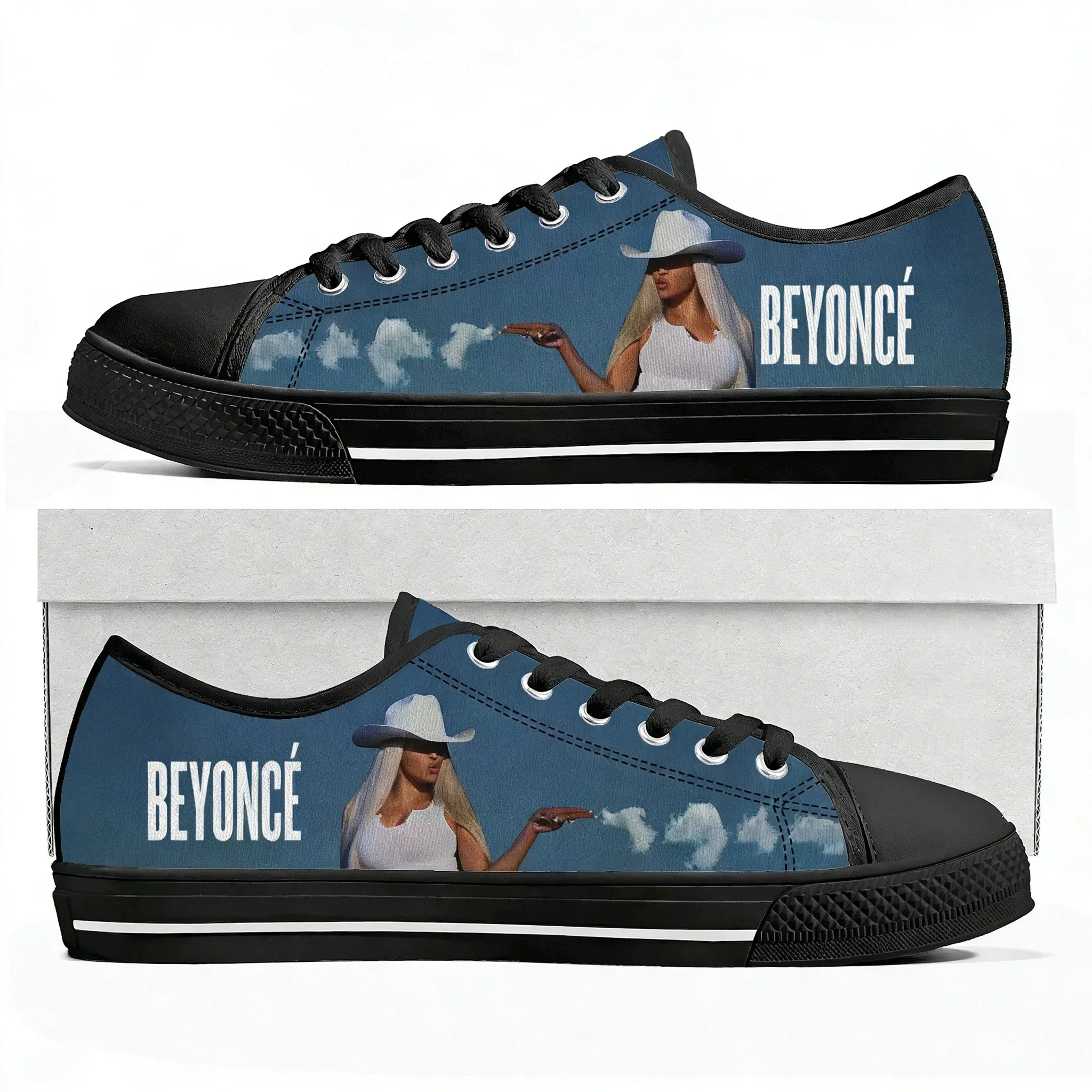 

Beyoncé Low Top High Top Sneakers Mens Womens Teenager High Quality Canvas Sneaker 3D Print Casual Shoes Personalized Shoe