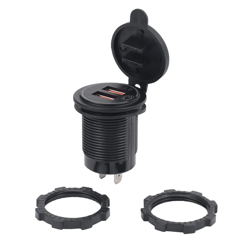 Автомобильное зарядное устройство с двумя USB-портами, 10 шт., 12 В, 36 Вт