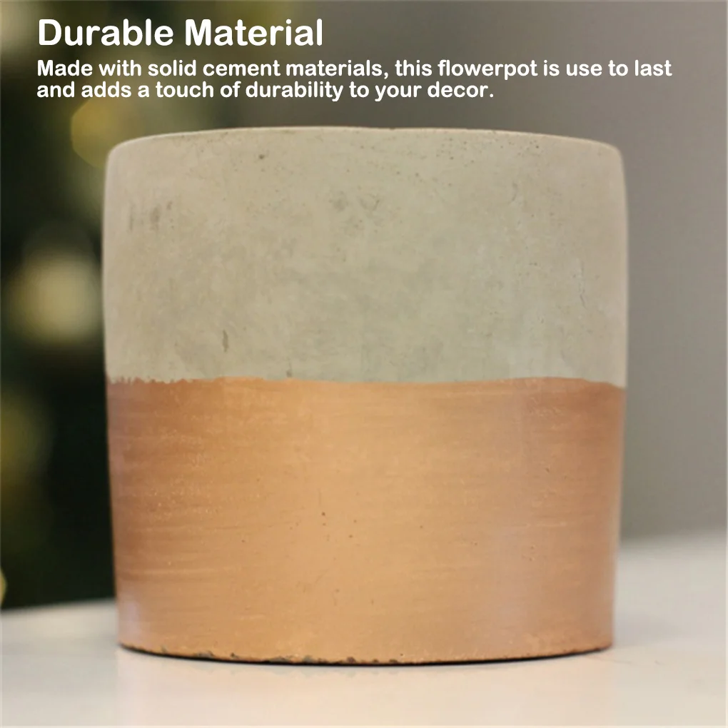 북유럽 스타일 시멘트 화분, 다육 가장자리 화분, 실내 컨테이너, 원통형 화분, 사무실 정원 공예