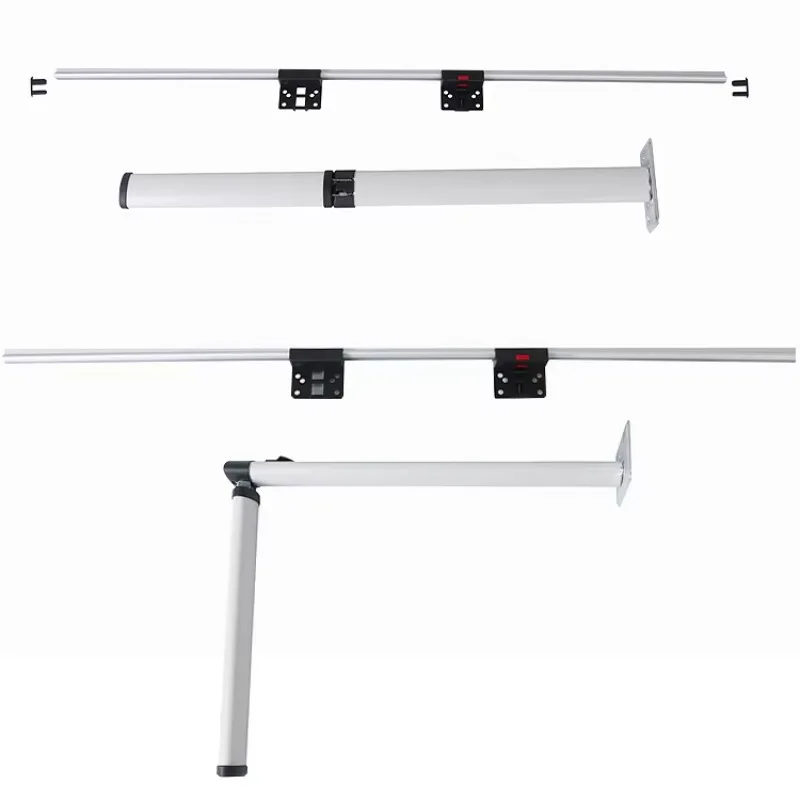 STLF Factory Direct Sales Motorhome Parts & Accessories Folding Detachable Movable Aluminum Alloy Table Legs RV Folding Table Le