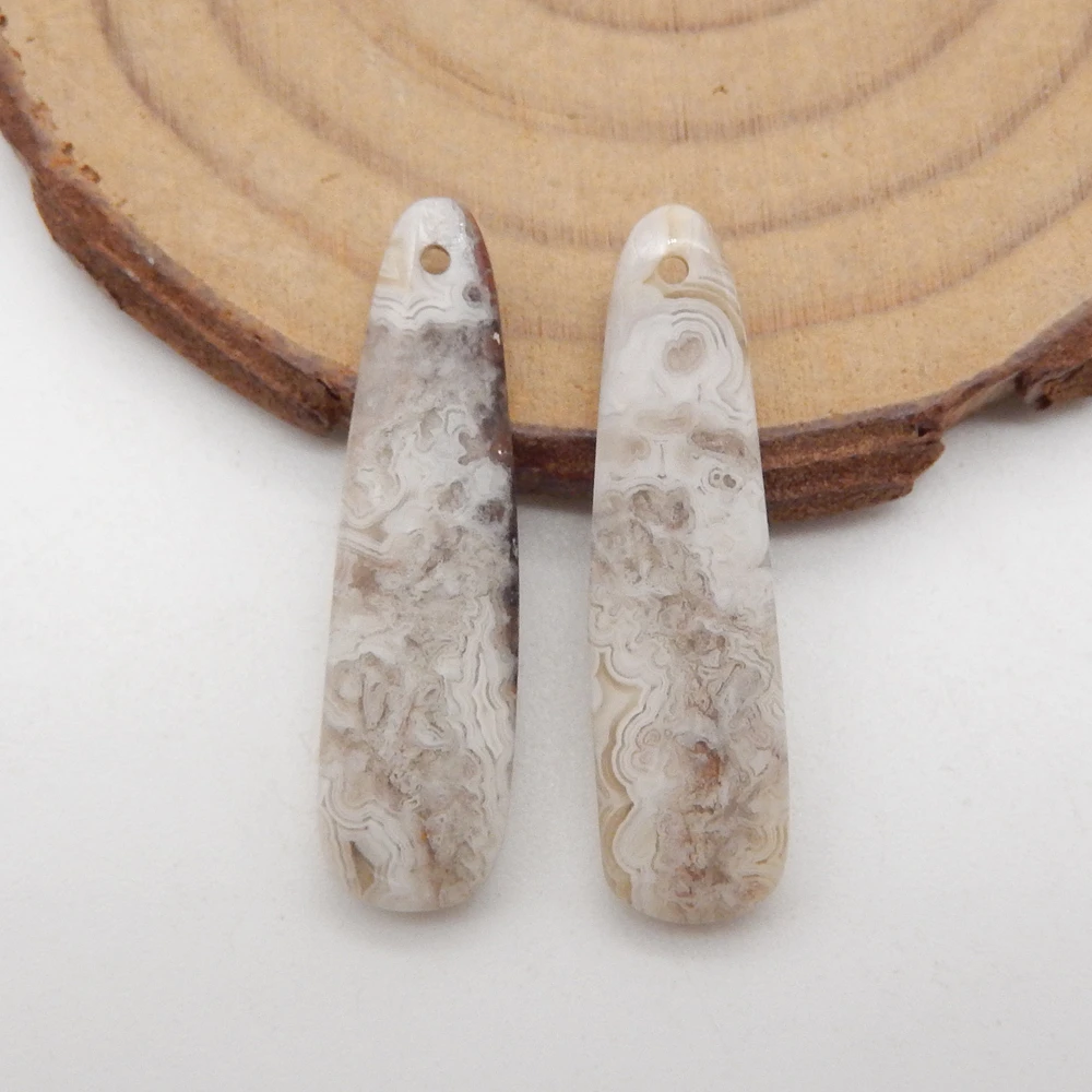 Natural Crazy Lace  Agate  Earrings For Women,Simple Handmade DIY Jewelry Gemstone