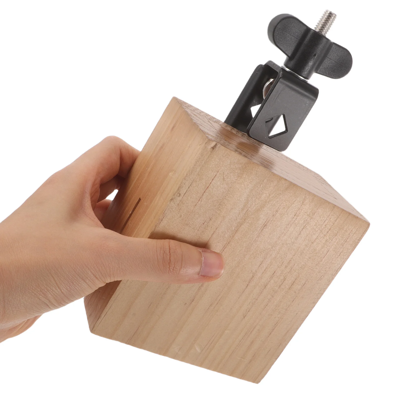 

Professional Wooden Cowbell for Drums - Compact Percussion Block with Clear Tone - Ideal for Band Practice School Music Ensemble