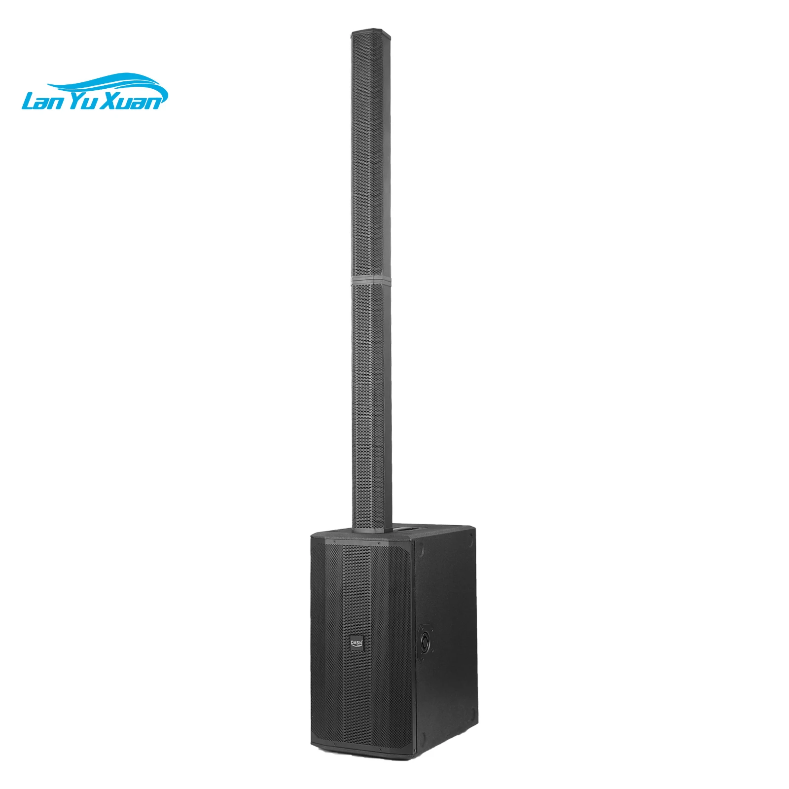 B2 4000W Peak 1000W RMS Audio Dj Party Home Stage Active Professional Column Speaker Double 10 Inch Subwoofer PA System