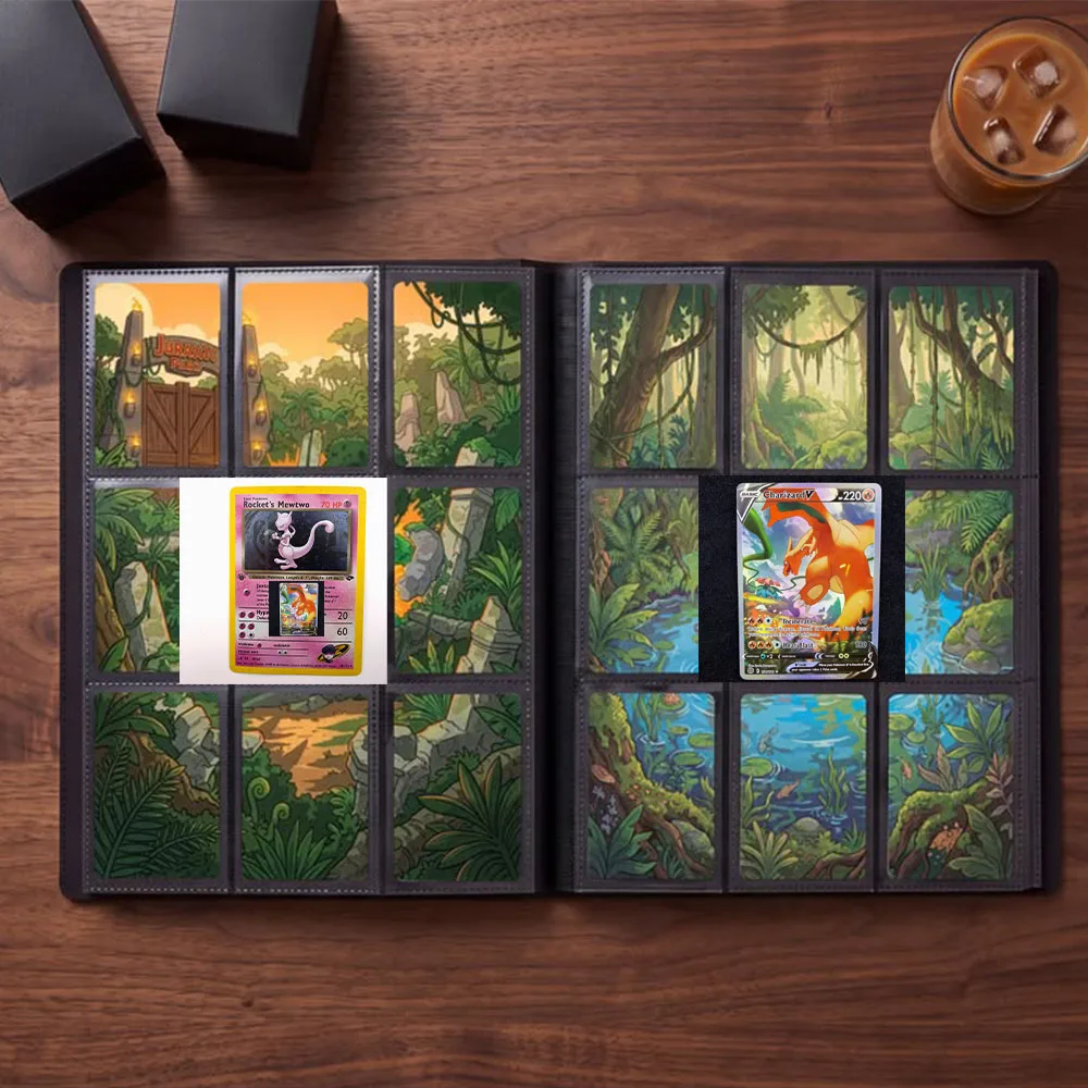 DIY TCG PKM Card Gym Challenge 1st Rocket's Mewtwo Giovanni's Gyarados Vintage Holo Anime Game Collection Cards Gift Toy