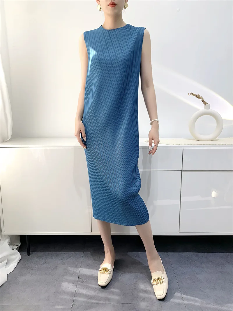 여성용 한국 패션 니트 여름 드레스, 2023 캐주얼 반팔 폴로 칼라, 대비 색상, 플리츠 롱 드레스 Best5 여성용 한국 패션 니트 여름 드레스, 2023 캐주얼 반팔 폴로 칼라, 대비 색상, 플리츠 롱 드레스 Best5