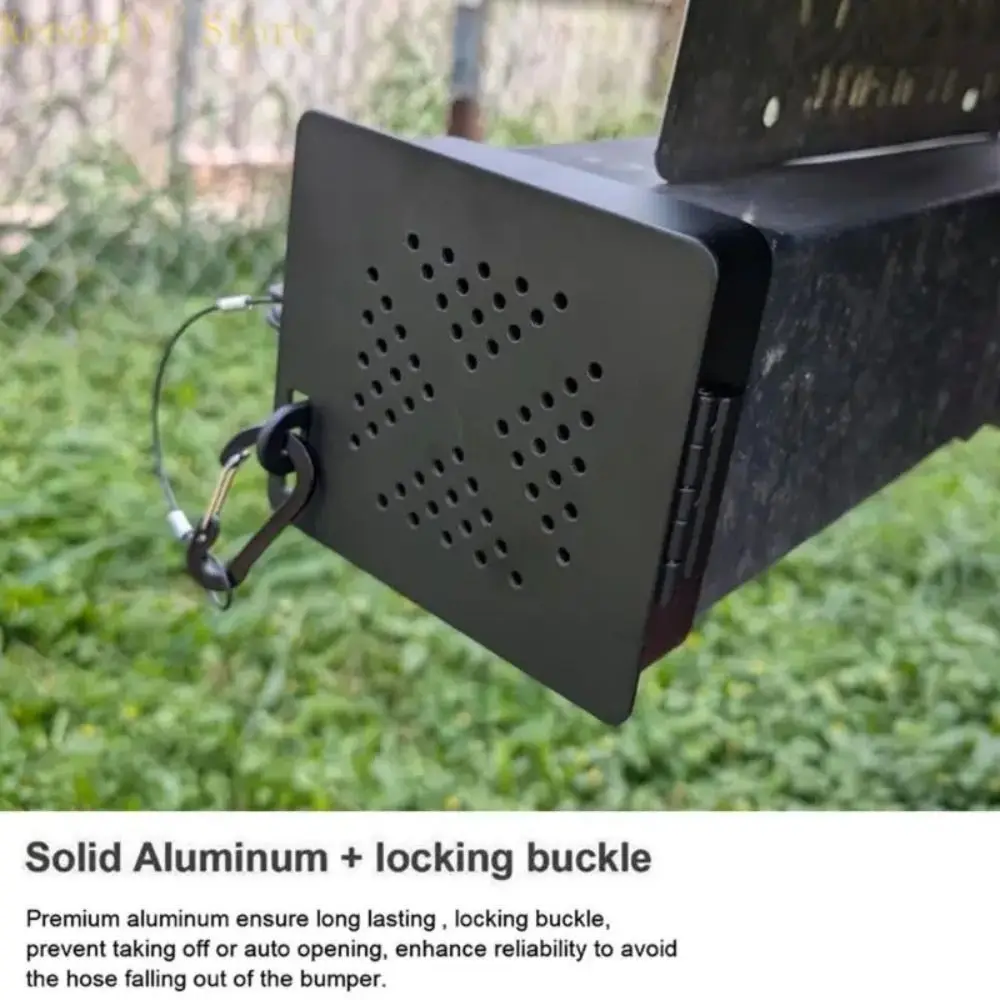 

4inch Square RVs Bumper Plug End Caps Carbon Steel/Aluminum Alloy RV RV Bumper Covers Durable waterproof Sewer Hose Storage Cap