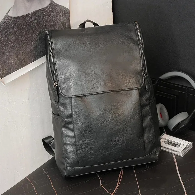 

Simple Design Solid Backpack Men Outdoor Waterproof Travel Bag Men's Backpack Casual Student Schoolbag Bag Trendy Back Pack Bag
