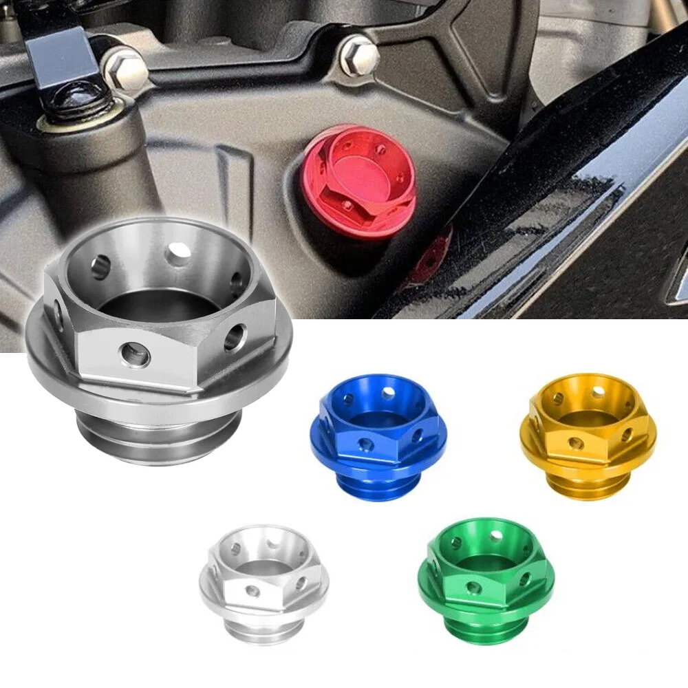 Tapa de tornillo de llenado de aceite de motor de motocicleta, tapa de cárter, tapón de combustible para HONDA X-ADV 750 Super Cub 125 Transalp Vigor 650