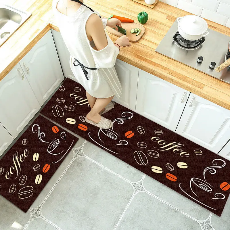 Oil Resistant Waterproof and Water Absorbing Bath Mat, Kitchen Rug