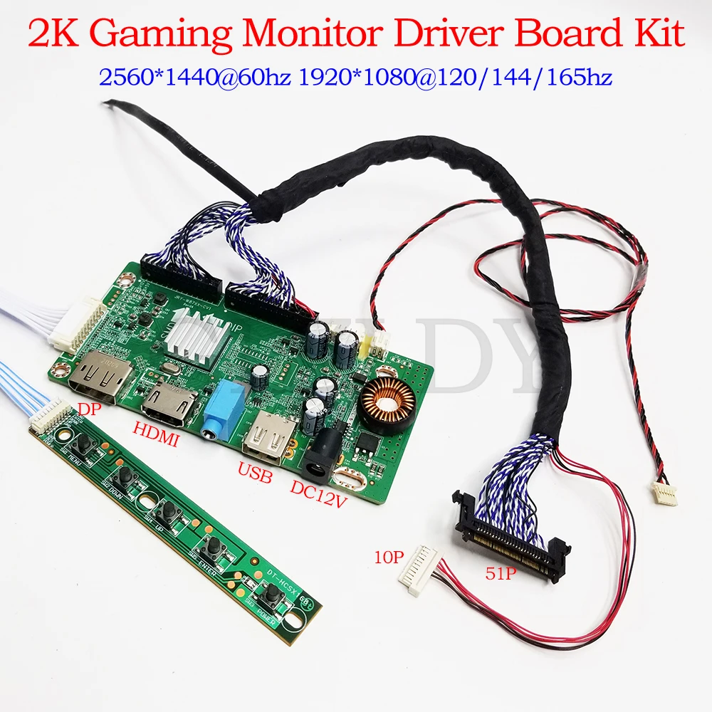 LCD controller board driver board for LTM270DL02 LTM270DL05 LTM270DL06 LTM270DL08 4ch 8-bit 61Pin HDMI DP USB DIY monitor kit