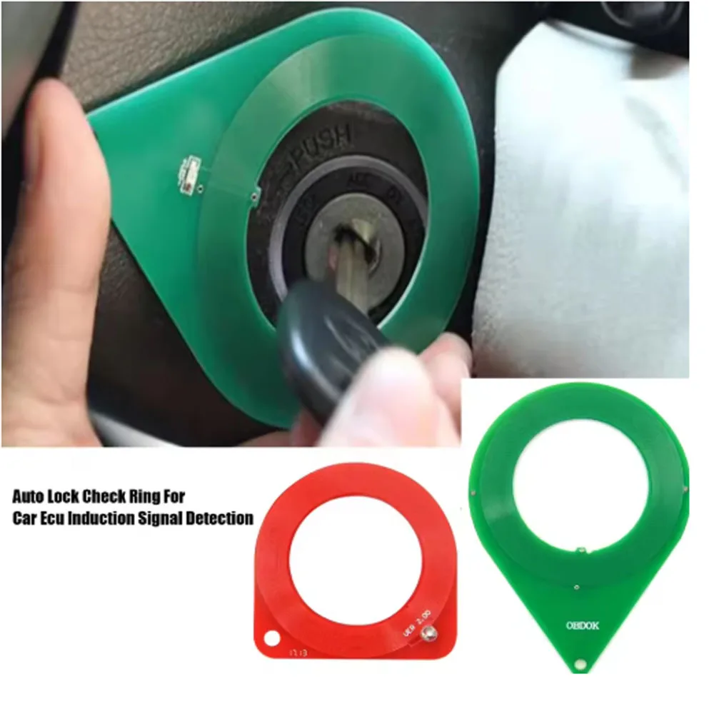 Car Key Test Coil, Immobiliser Chip Fast Detector, ECU Induction Signal Testing Ring for Auto Immobilizer System Lock Inspection