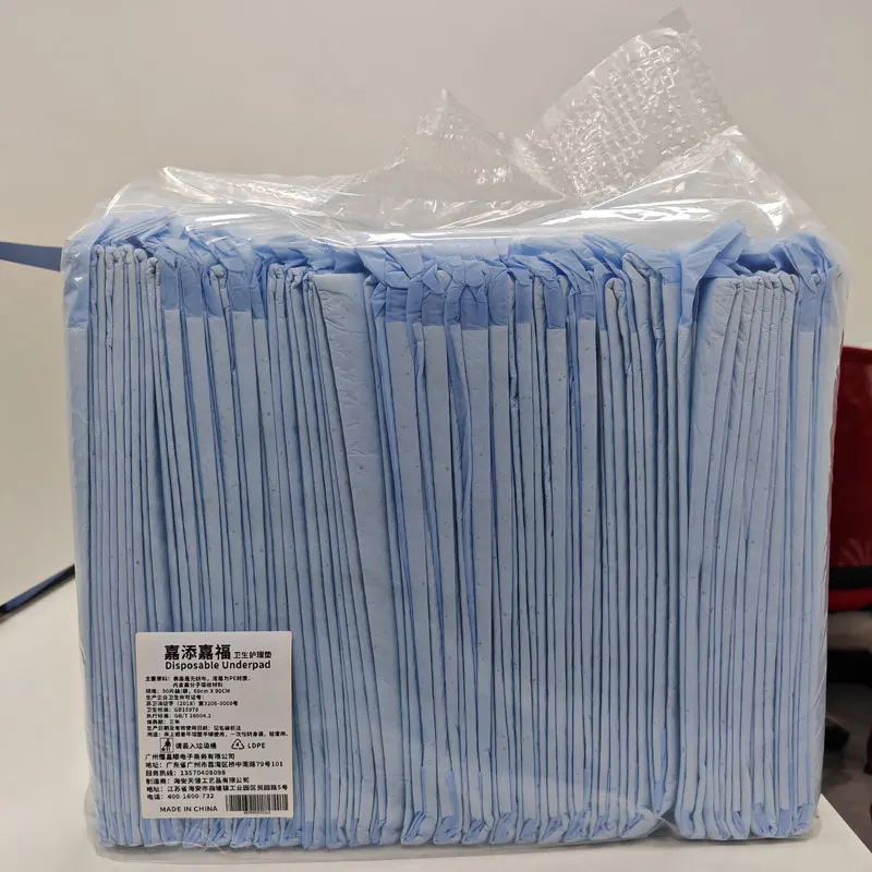 Estera para el cuidado de personas mayores, estera de pañales desechable, 50 piezas, 60x90cm (23,62x35,43 pulgadas), estera de colchón posparto para bebés mayores, pañales a prueba de fugas