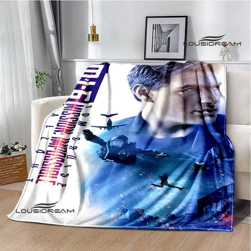

Movie MISSION: Impossible printed blanket Picnic blanket Warm Flannel blankets Home bed linings blankets for beds Birthday Gift