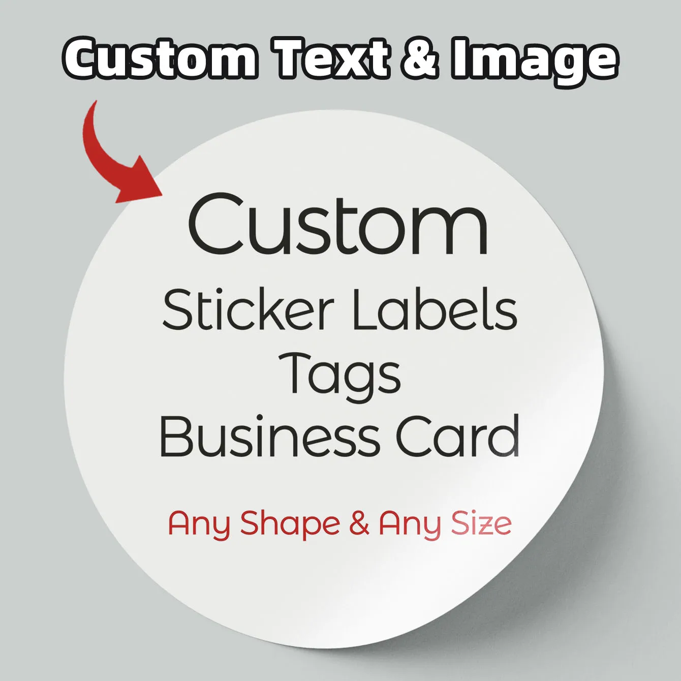1‑120Pcs Custom Round Stickers, DIY Personalized Photo, Logo & Text Labels for Gift Packaging, Keepsake Box & Souvenir Decor