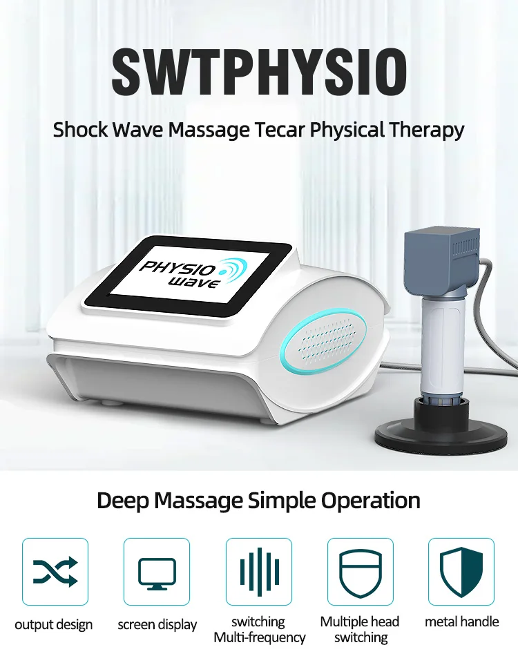 New shock wave ultrasonic vibration therapy device promotes bone healing and metabolism shockwave relieves pain massage tecar