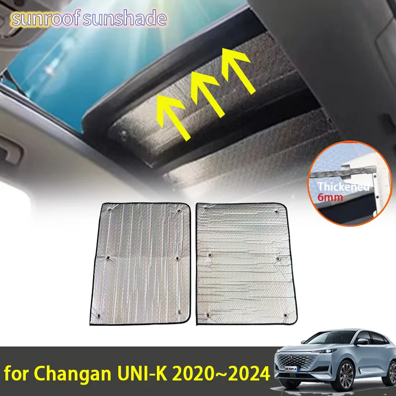 

For Changan UNI-K UNIK UNI K 2020 2021 2022 2023 2024 Accessorie Auto Sunroof Sunshade Roof Sunscreen Heat Insulation Windscreen