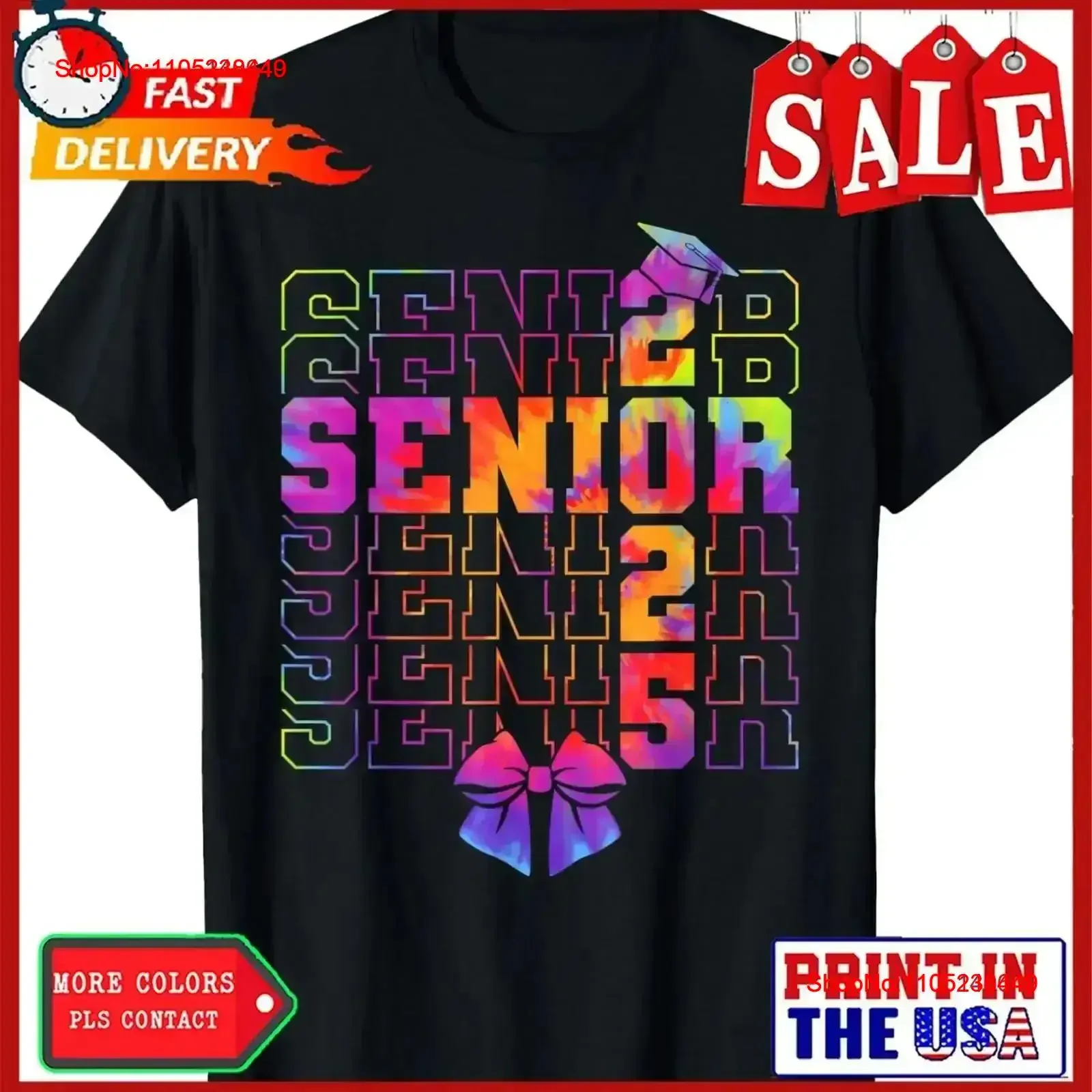 Class Of 2025 Senior Graduation s for Her Family Women T Shirt Form vintage Washed homme streetwear Casual  vintage Washed