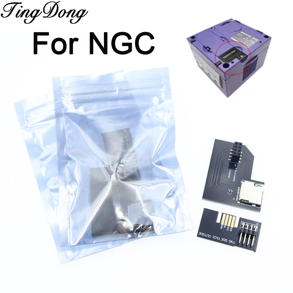 1PCS  SD2SP2 2.0 Version Micro SD Card Adapter TF Card Reader For GameCube NGC Serial Port 2 SDLoad SDL Adapter