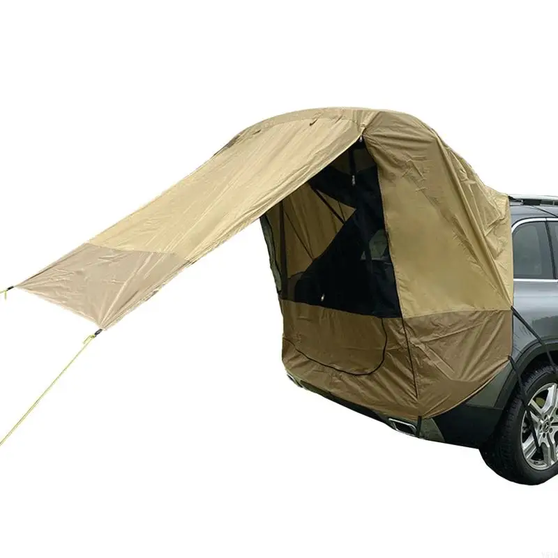 Y51D Car Trunk Tent Sunshade Rainproof Tailgate Shade Awning Tent for Car Self-Driving for Tour Barbecue Outdoor