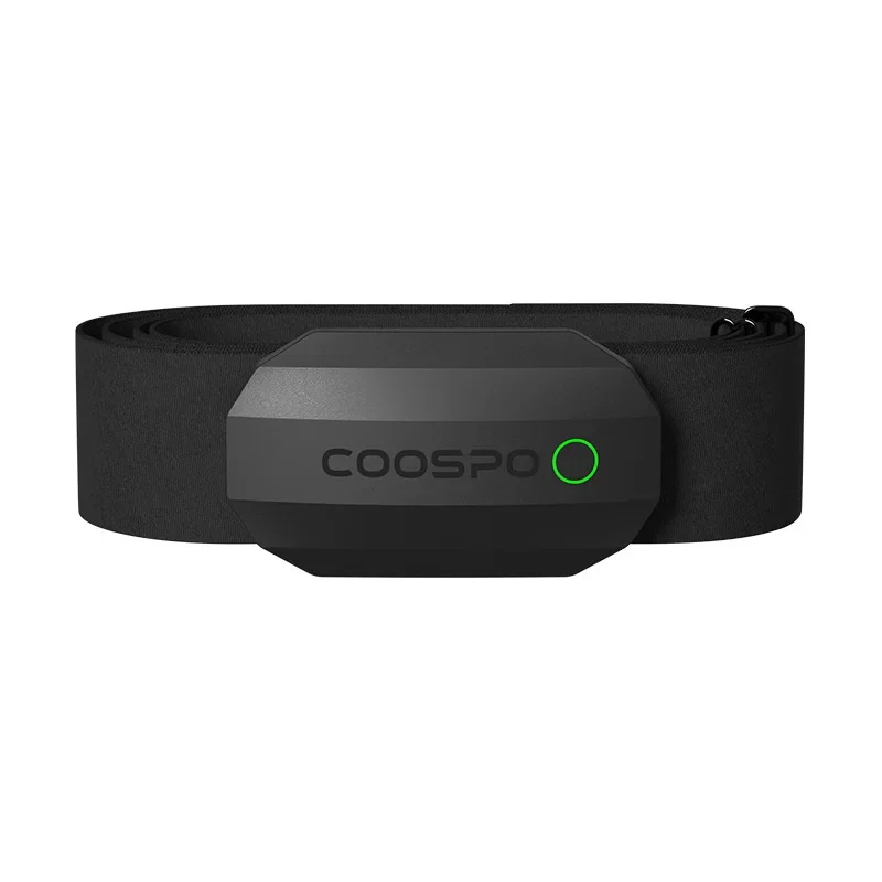 COOSPO H808S مستشعر معدل ضربات القلب وضع مزدوج ANT بلوتوث مع حزام الصدر كمبيوتر لركوب الدراجات لشاشة Wahoo Garmin Zwift الرياضية